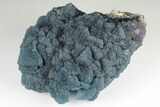 Blue, Cubic/Octahedral Fluorite Encrusted Quartz - Inner Mongolia #195256-1
